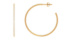 Certified Moissanite Big Hoop Earrings