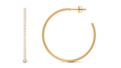 Certified Moissanite Big Hoop Earrings