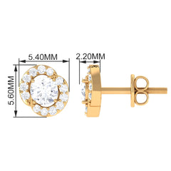 Certified Real Diamond Stud Earrings for Everyday