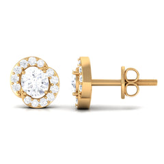 Certified Real Diamond Stud Earrings for Everyday