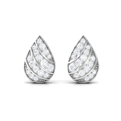 Certified Diamond Teardrop Stud Earrings For Her