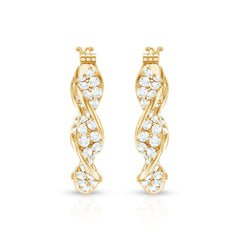 Certified Moissanite Big Hoop Earrings for Her