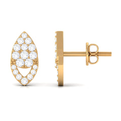 1/2 CT Round Cut Natural Diamond Classic Stud Earrings