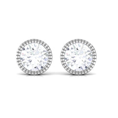 1 CT Moissanite Martini Stud Earrings for Women