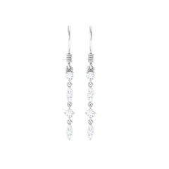 1/2 CT Natural Diamond Simple Dangle Earrings in Gold