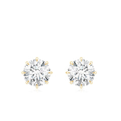 Certified 1 Carat Moissanite Studs