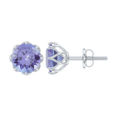 1 Carat Tanzanite Studs