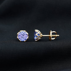 1 Carat Tanzanite Studs