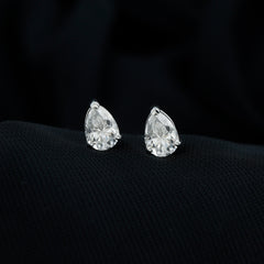 5X7MM Pear Cut Moissanite Teardrop Stud Earrings