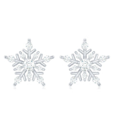 Lab Grown Diamond Icy Snowflake Earrings