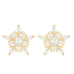 Lab Grown Diamond Icy Snowflake Earrings