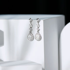 Certified Lab Grown Diamond Dangling Earrings