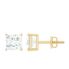 Certified Lab Created Diamond Square Earrings