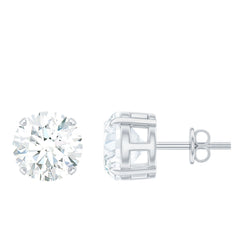 Prong Set Lab Created Diamond Solitaire Stud Earrings