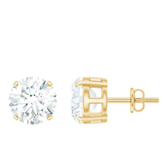 Prong Set Lab Created Diamond Solitaire Stud Earrings