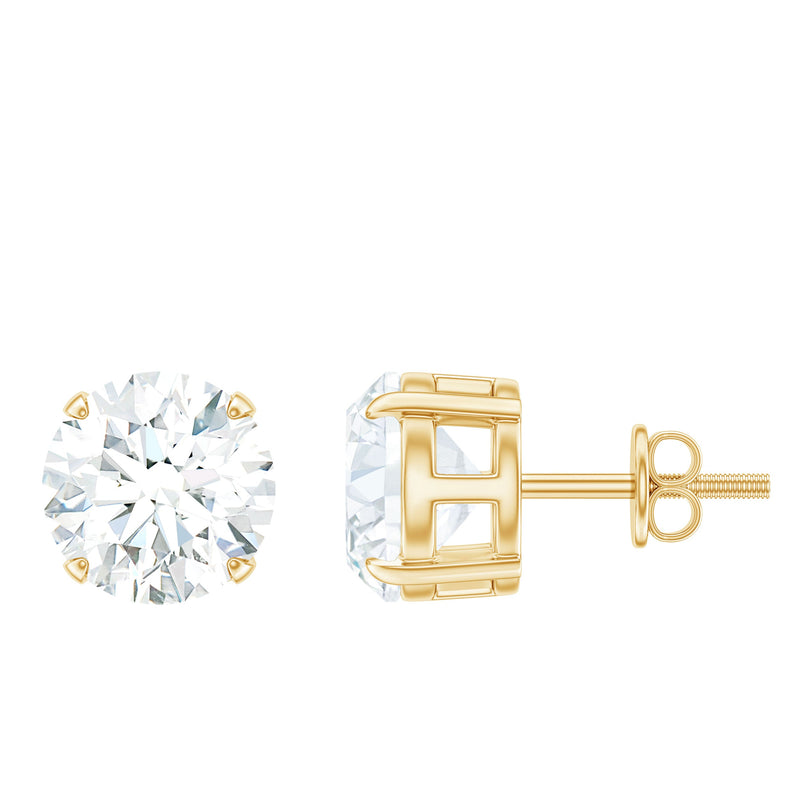 Prong Set Lab Created Diamond Solitaire Stud Earrings