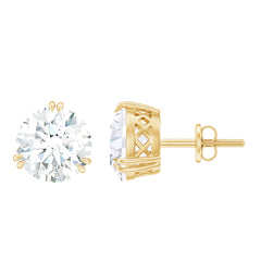 Certified 8mm Round Diamond Studs with Screw Back