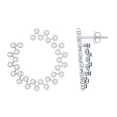 Certified Lab Created Diamond Statement Stud Earrings