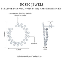 Certified Lab Created Diamond Statement Stud Earrings