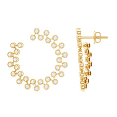 Certified Lab Created Diamond Statement Stud Earrings