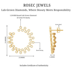 Certified Lab Created Diamond Statement Stud Earrings