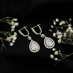 Lab Grown Diamond Bridal Drop Earrings