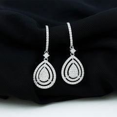 Certified Lab Created Diamond Wedding Earrings For Bride