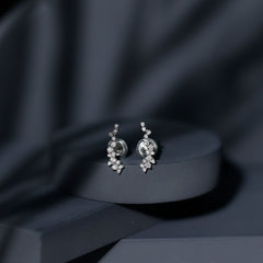Certified Moissanite Ear Climber Earrings