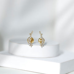 Certified Moissanite Ear Climber Earrings