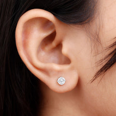 5 MM Round Shape Solitaire Moissanite Stud Earrings