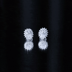 2.25 CT Oval Moissanite Classic Stud Earrings With Halo