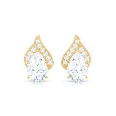 Classic 1.5 Carat Moissanite Stud Earrings with Screw Back