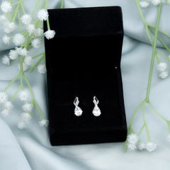 Certified 6X8 MM Moissanite Teardrop Earrings for Wedding