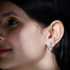 Oval Cut 7X9 MM Moissanite Cocktail Earrings