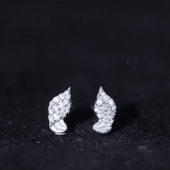 Moissanite Minimalist Stud Earrings in Silver