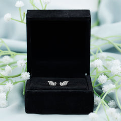 Moissanite Minimalist Stud Earrings in Silver