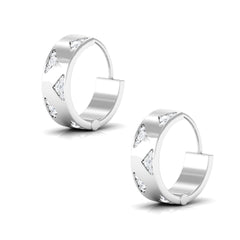 Certified Diamond Hoops For Women