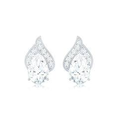 Pear Shape Lab Grown Diamond Classic Stud Earrings