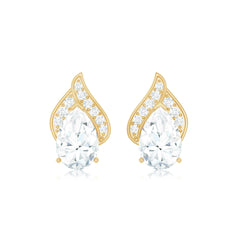 Pear Shape Lab Grown Diamond Classic Stud Earrings