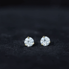 Solitaire Lab Grown Diamond Martini Stud Earrings