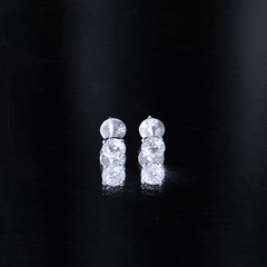 Brilliant Cut Lab Grown Diamond 1 Carat Stud Earrings