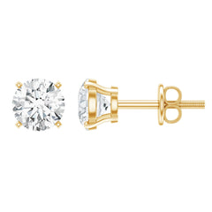 Brilliant Cut Lab Grown Diamond 1 Carat Stud Earrings