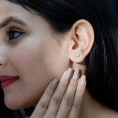 Brilliant Cut Lab Grown Diamond 1 Carat Stud Earrings