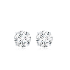 1.50 CT Moissanite Solitaire Stud Earrings