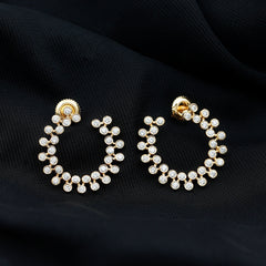 Certified Moissanite Big Stud Earrings For Women