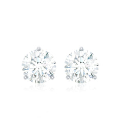 0.63 Carat Round Moissanite Stud Earrings