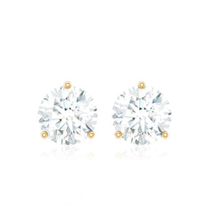 0.63 Carat Round Moissanite Stud Earrings