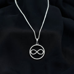 Diamonds Infinity Eternity Pendant Necklace