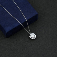 2 Carat Lab Grown Diamond Solitaire Necklace For Women