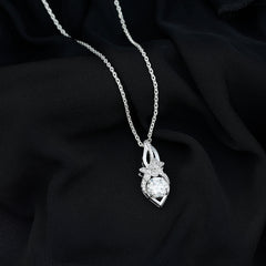 Lab Grown Diamond Flower Statement Necklace